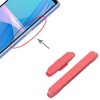 For Sony Xperia 10 III Original Power Button and Volume Control Button (Red) by buy2fix
