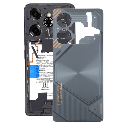 For Tecno Pova 6 Pro Original Battery Back Cover(Black) - Back Cover by buy2fix | Online Shopping UK | buy2fix