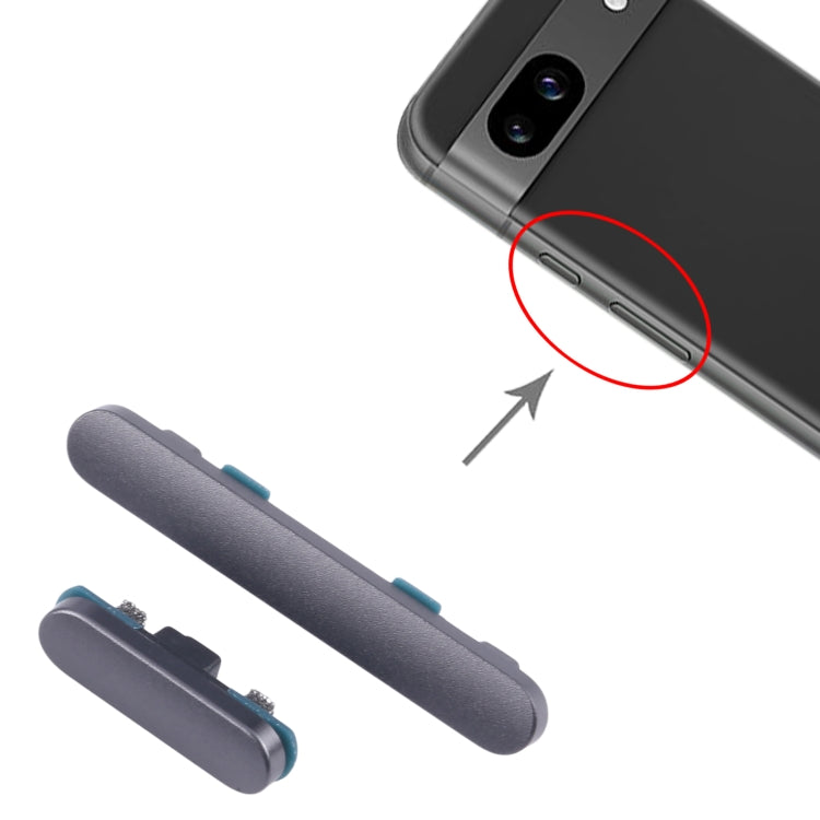 For Google Pixel 8A Original Power Button and Volume Control Button (Black) by buy2fix