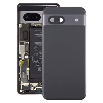 For Google Pixel 8a Original Battery Back Cover with Camera Lens Cover(Black) by buy2fix