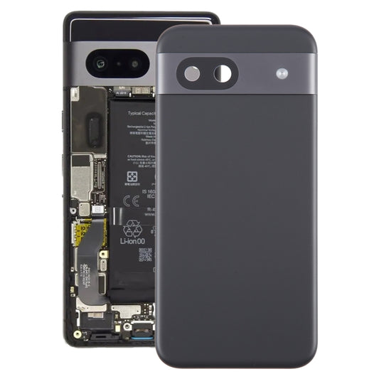 For Google Pixel 8a Original Battery Back Cover with Camera Lens Cover(Black) by buy2fix