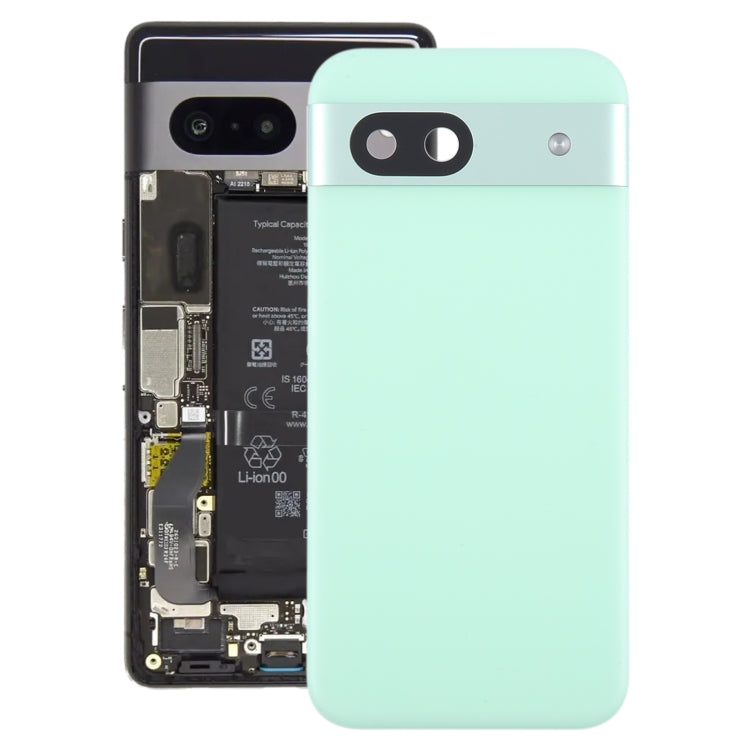 For Google Pixel 8a Original Battery Back Cover with Camera Lens Cover(Green) by buy2fix