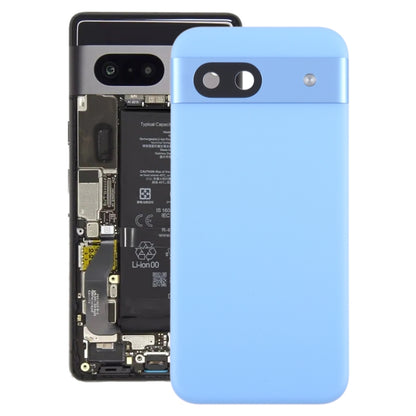 For Google Pixel 8a Original Battery Back Cover with Camera Lens Cover(Blue) by buy2fix