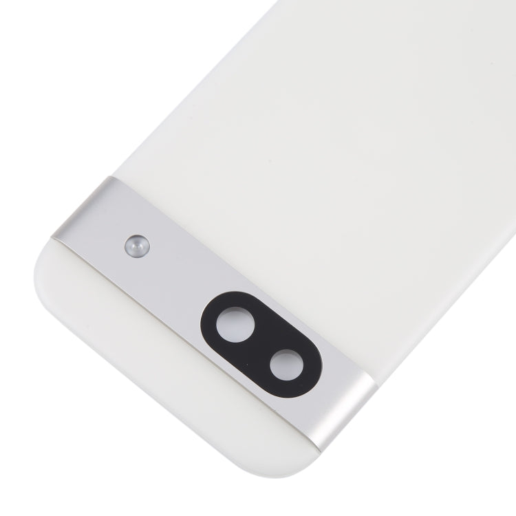 For Google Pixel 8a Original Battery Back Cover with Camera Lens Cover(Silver) by buy2fix
