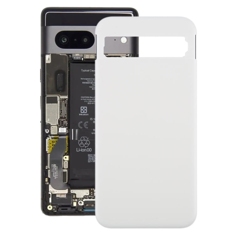 For Google Pixel 8a Original Battery Back Cover(Silver) by buy2fix