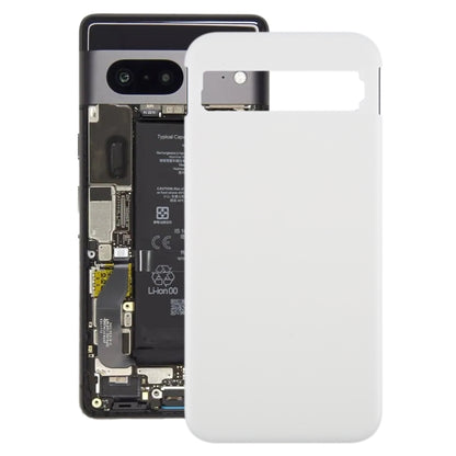 For Google Pixel 8a Original Battery Back Cover(Silver) by buy2fix