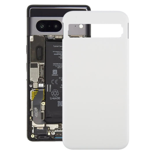 For Google Pixel 8a Original Battery Back Cover(Silver) by buy2fix