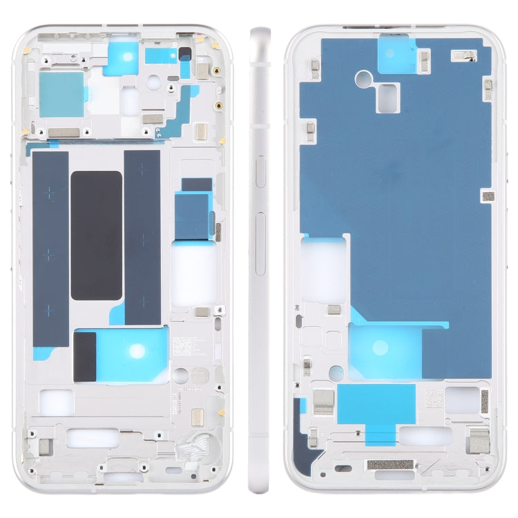 For Google Pixel 8a Original Middle Frame Bezel Plate (Silver) by buy2fix