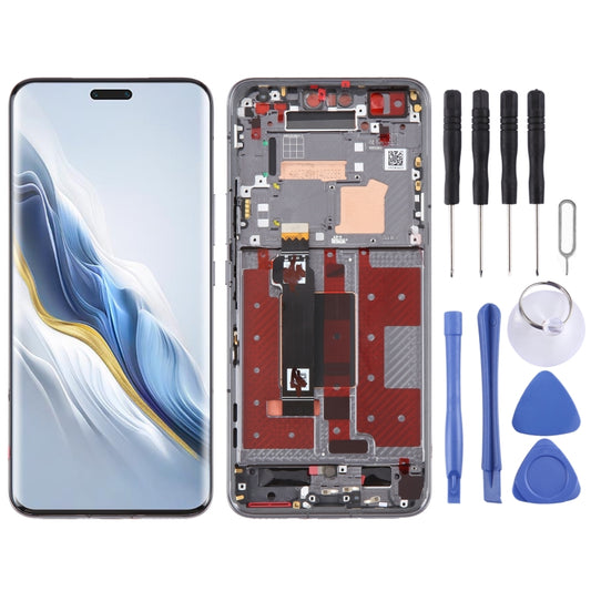 For Honor Magic6 Pro Original LCD Screen Digitizer Full Assembly with Frame (Black) - LCD Screen by buy2fix | Online Shopping UK | buy2fix