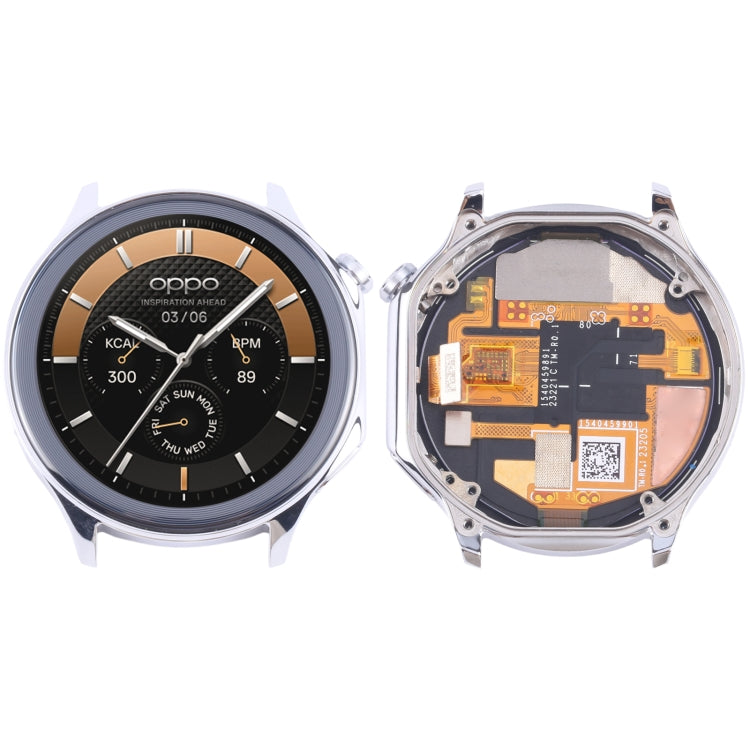 For OPPO Watch X Original LCD Screen and Digitizer Full Assembly With Frame (Silver) by buy2fix