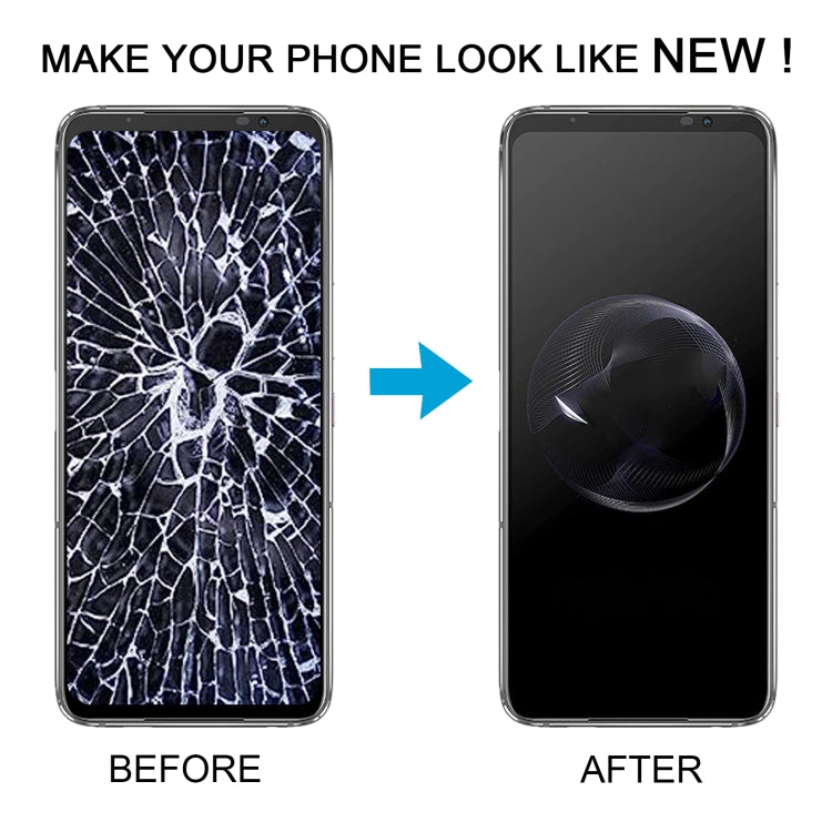 For Asus ROG Phone 7 / 7 Ultimate AMOLED Original LCD Screen Digitizer Full Assembly with Frame(Black) by buy2fix