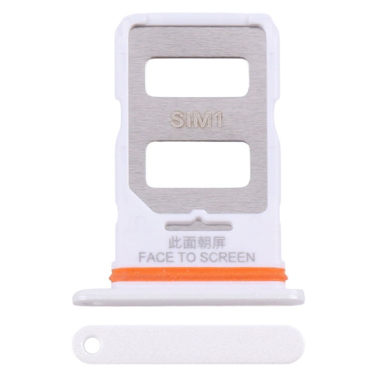 For Xiaomi Poco X6 5G Original SIM Card Tray + SIM Card Tray (White) by buy2fix