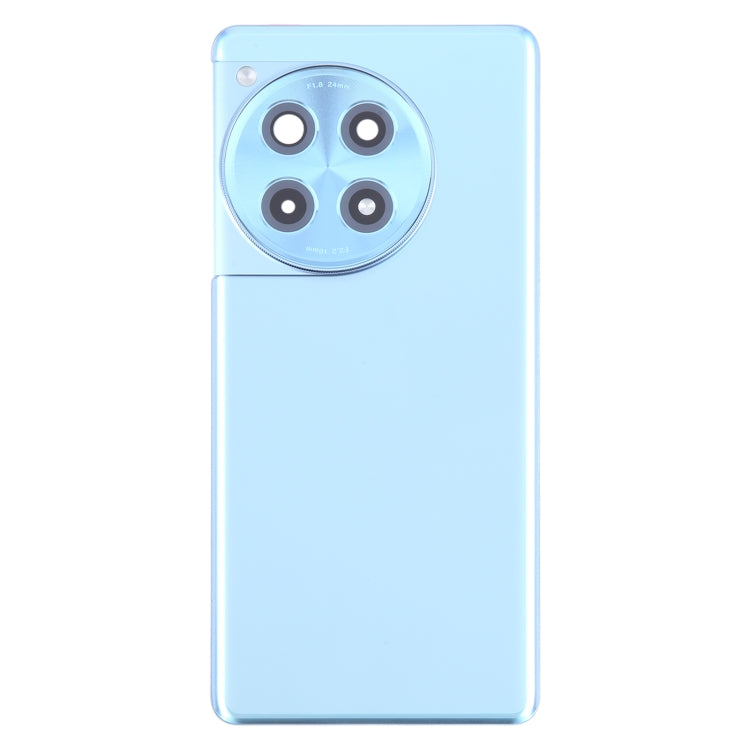 For OnePlus 12R CPH2609 CPH2585 Original Glass Battery Back Cover with Camera Lens(Blue) by buy2fix