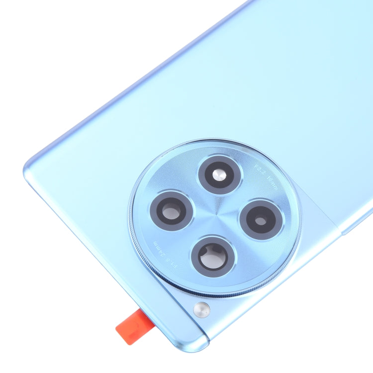 For OnePlus 12R CPH2609 CPH2585 Original Glass Battery Back Cover with Camera Lens(Blue) by buy2fix