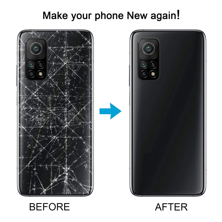 For Xiaomi Redmi K30S Glass Battery Back Cover(Silver) by buy2fix