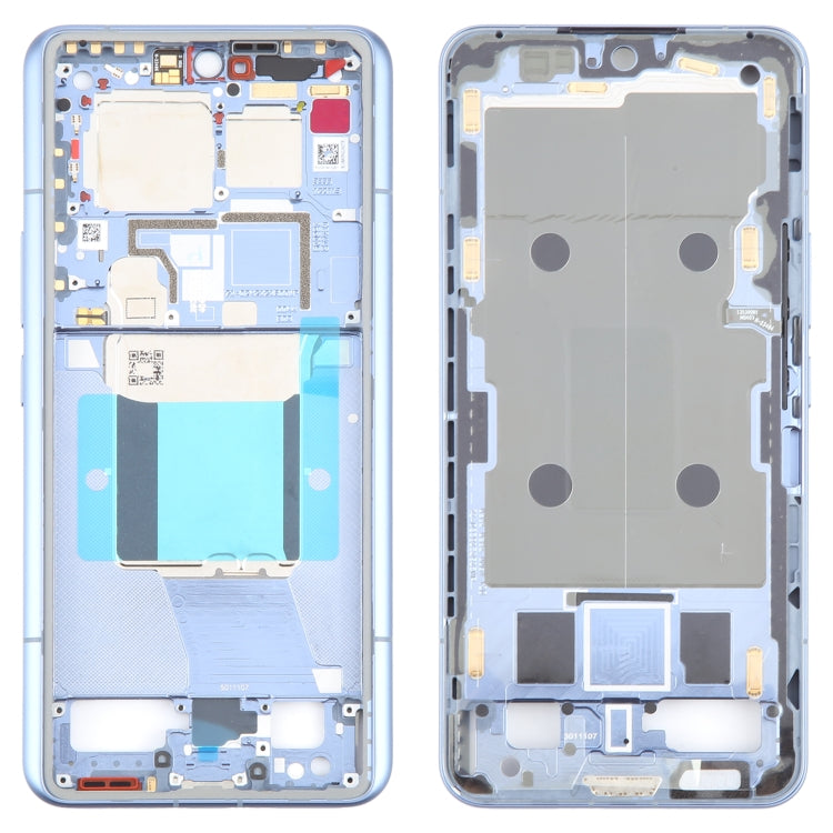 For Xiaomi 14 Ultra Original Front Housing LCD Frame Bezel Plate (Blue) by buy2fix