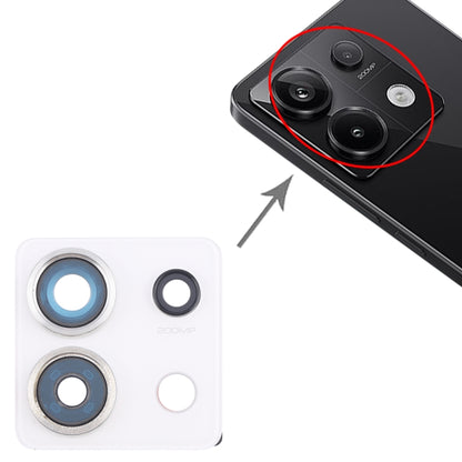 For Xiaomi Redmi Note 13 Pro 5G Back Camera Lens Frame (White) by buy2fix