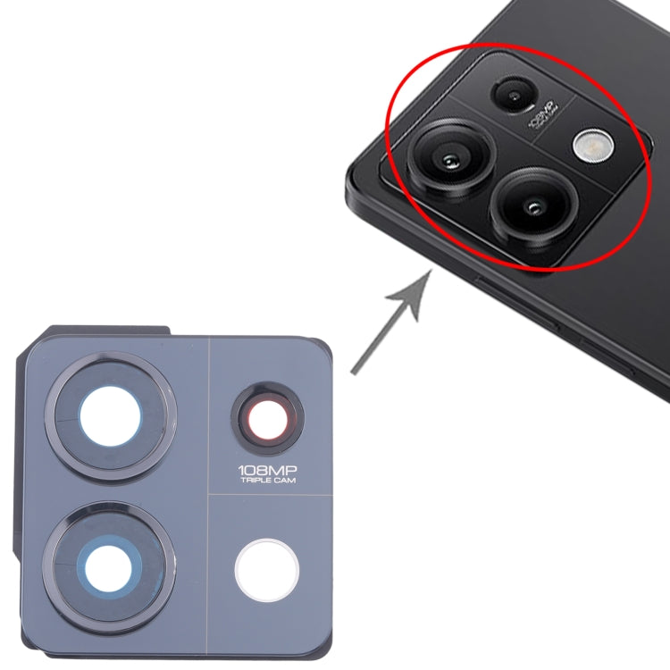 For Xiaomi Redmi Note 13 5G Back Camera Lens Frame (Black) by buy2fix