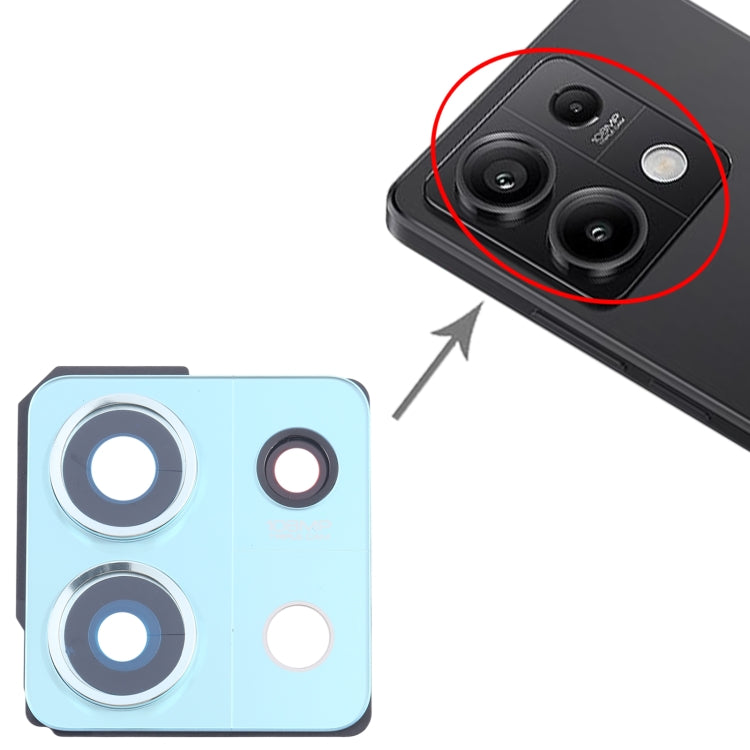 For Xiaomi Redmi Note 13 5G Back Camera Lens Frame (Green) by buy2fix