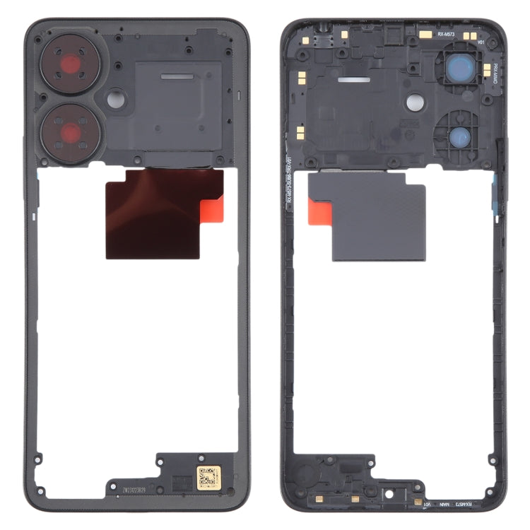 For Xiaomi Poco M6 Original Middle Frame Bezel Plate (Black) by buy2fix