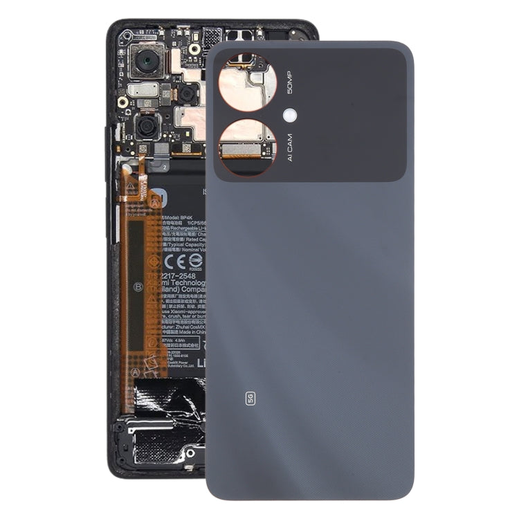 For Xiaomi Redmi 13R Original Battery Back Cover(Black) by buy2fix