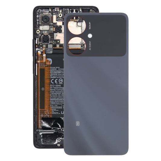 For Xiaomi Redmi 13R Original Battery Back Cover(Black) by buy2fix