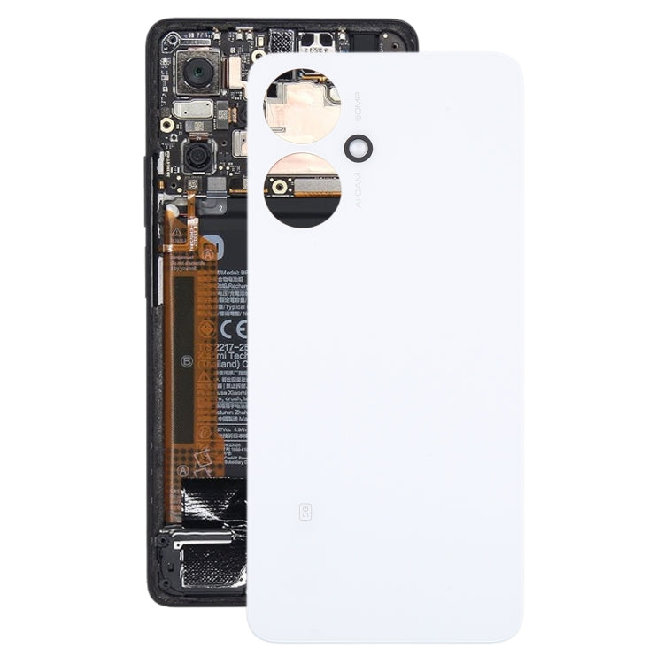 For Xiaomi Redmi 13C 5G Original Battery Back Cover(White) by buy2fix