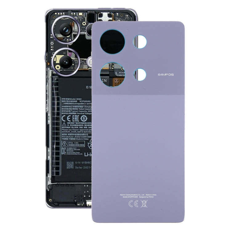 For Xiaomi Poco M6 Pro 4G Original Battery Back Cover(Purple) by buy2fix