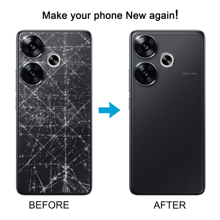 For Xiaomi Poco F6 Original Battery Back Cover(Silver) by buy2fix