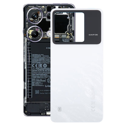 For Xiaomi Poco X6 5G Original Battery Back Cover(White) by buy2fix
