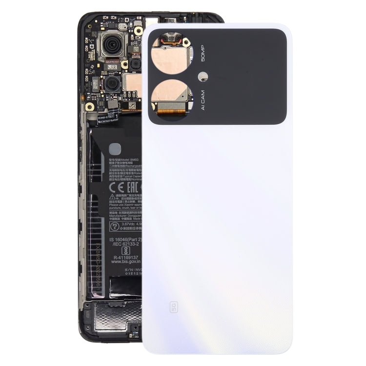 For Xiaomi Poco M6 5G Original Battery Back Cover(Blue) by buy2fix