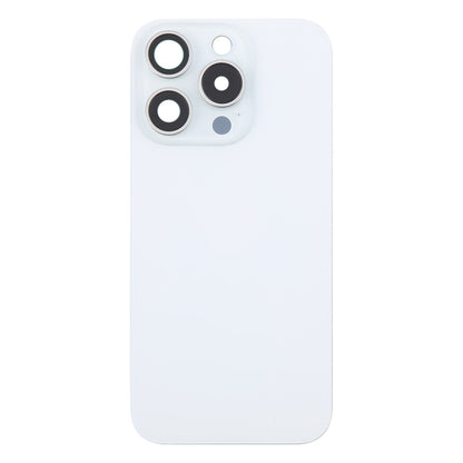 For iPhone 16 Pro Original Glass Battery Back Cover with Camera Lens Cover(White) - Back Cover by buy2fix | Online Shopping UK | buy2fix