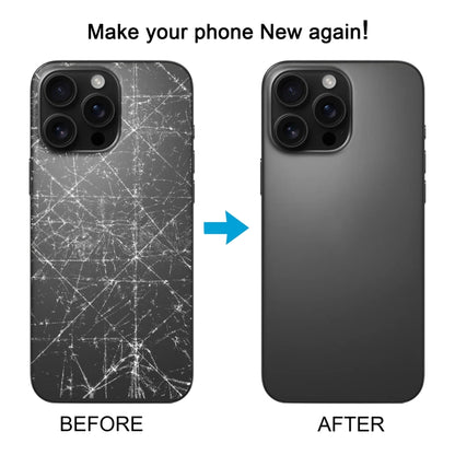 For iPhone 16 Pro Original Glass Battery Back Cover with Camera Lens Cover(Silver) by buy2fix