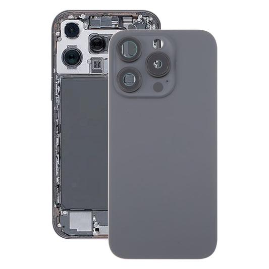 For iPhone 16 Pro Original Glass Battery Back Cover with Camera Lens Cover + MagSafe Magnet(Black) - Back Cover by buy2fix | Online Shopping UK | buy2fix