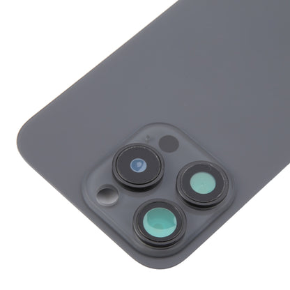 For iPhone 16 Pro Original Glass Battery Back Cover with Camera Lens Cover + MagSafe Magnet(Black) - Back Cover by buy2fix | Online Shopping UK | buy2fix