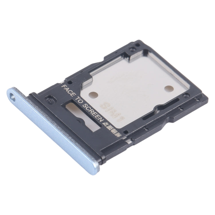 For Xiaomi Redmi Note 13 4G Original SIM Card Tray + SIM / Micro SD Card Tray (Blue) by buy2fix