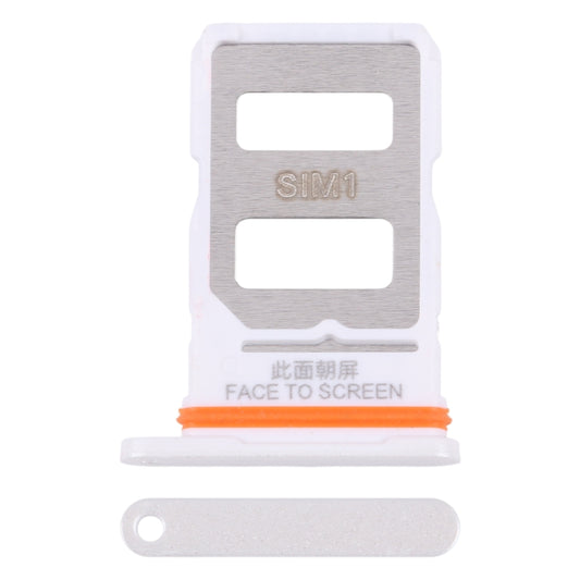 For Xiaomi Poco F6 Original SIM Card Tray + SIM Card Tray (White) by buy2fix
