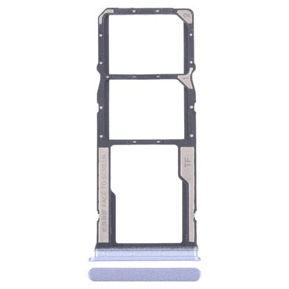 For Xiaomi Poco M6 Original SIM Card Tray + SIM Card Tray + Micro SD Card Tray (Blue) by buy2fix