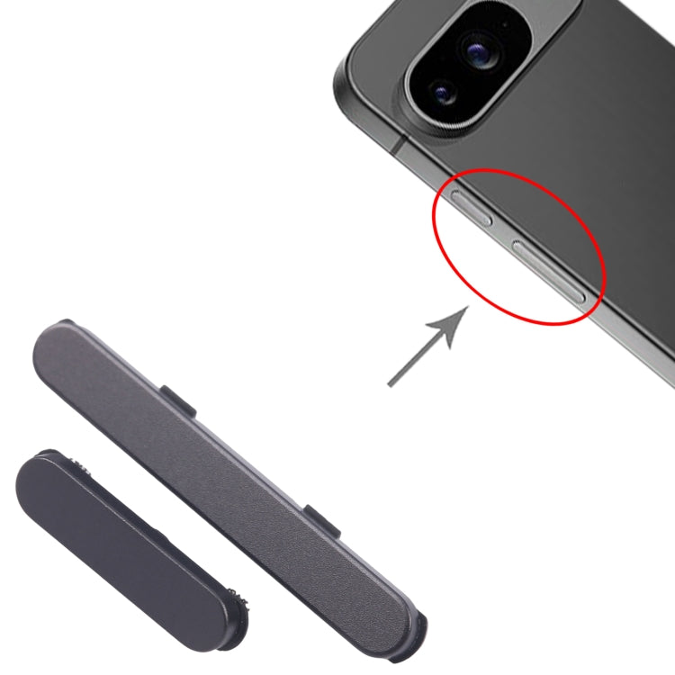 For Google Pixel 9 Original Power Button and Volume Control Button (Black) by buy2fix