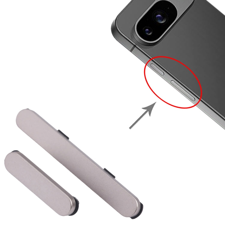 For Google Pixel 9 Original Power Button and Volume Control Button (Beige) by buy2fix