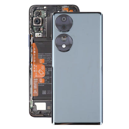 For Honor 70 Battery Back Cover with Camera Lens(Black) - Back Cover by buy2fix | Online Shopping UK | buy2fix