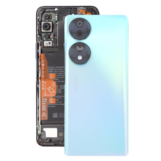 For Honor 70 Battery Back Cover with Camera Lens(Blue) by buy2fix