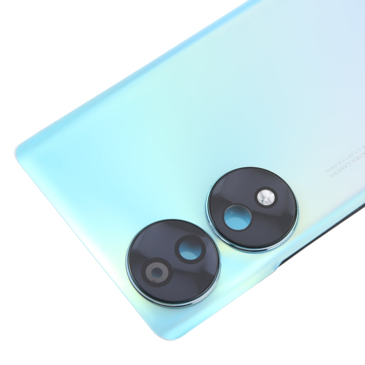 For Honor 70 Battery Back Cover with Camera Lens(Blue) by buy2fix