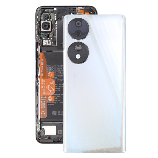 For Honor 70 Battery Back Cover with Camera Lens(White) by buy2fix