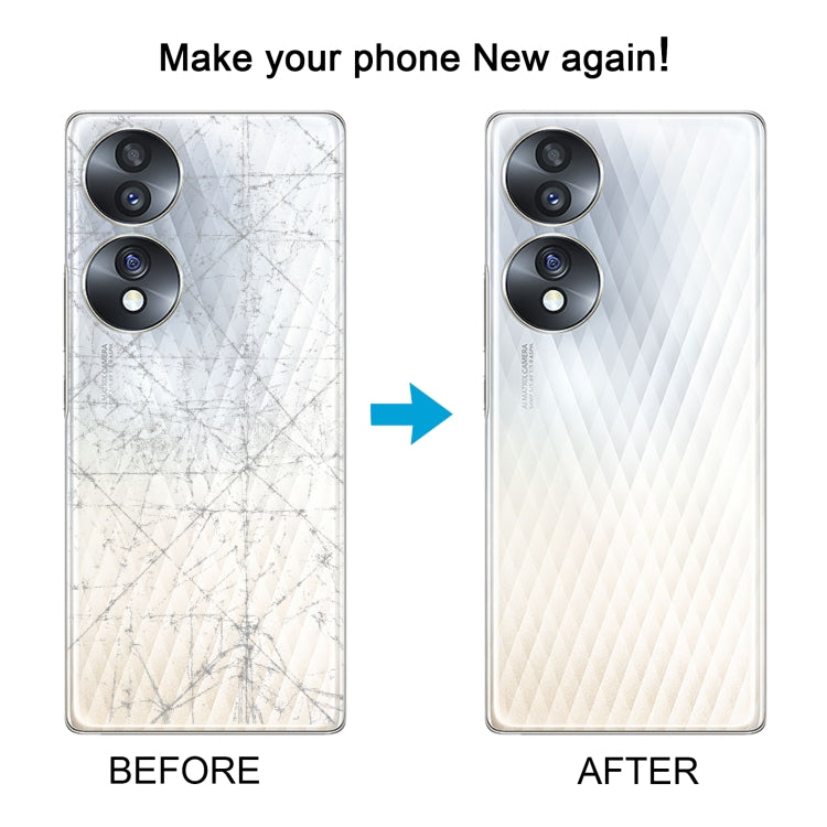 For Honor 70 Battery Back Cover with Camera Lens(White) by buy2fix