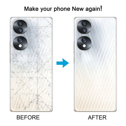 For Honor 70 Battery Back Cover with Camera Lens(White) by buy2fix