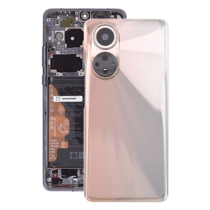 For Honor 50 Battery Back Cover with Camera Lens(Red) by buy2fix