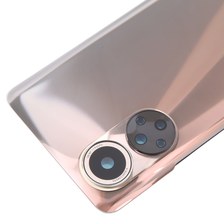 For Honor 50 Battery Back Cover with Camera Lens(Red) by buy2fix