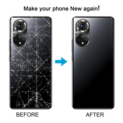 For Honor 50 Battery Back Cover with Camera Lens(Silver) by buy2fix