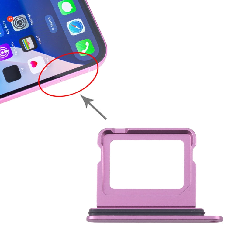 For iPhone 16 Plus SIM Card Tray (Purple) by buy2fix